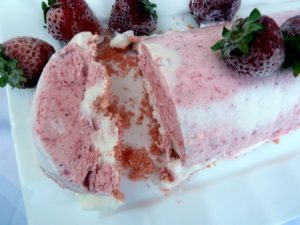 Glace Biscuits A La Fraise